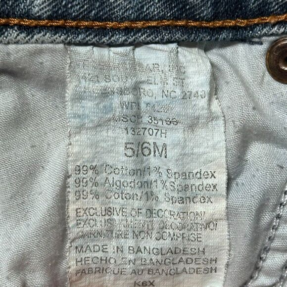 Copper Rivet Bootcut Jeans Juniors Size 5/6M Medium Wash Stretch Denim Y2K Style - Picture 10 of 15